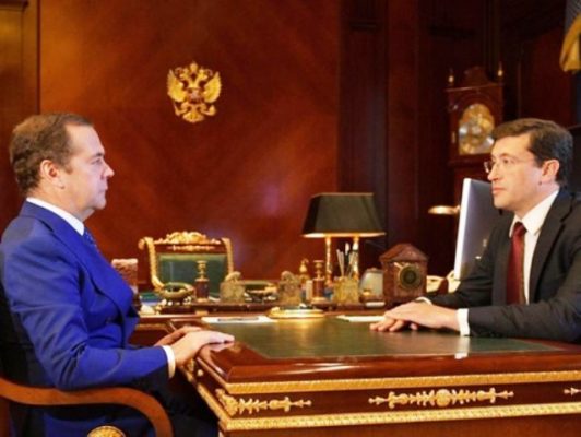 Встреча Дмитрия Медведева и Глеба Никитина