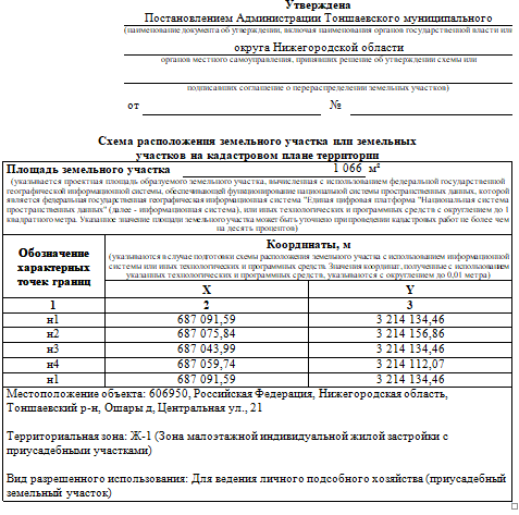 «Извещение о предстоящем предоставлении земельных участков для ведения личного подсобного хозяйства (приусадебный земельный участок)